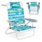 2-Pack Adjustable Folding Beach Chairs with Headrest and Armrest Comfort